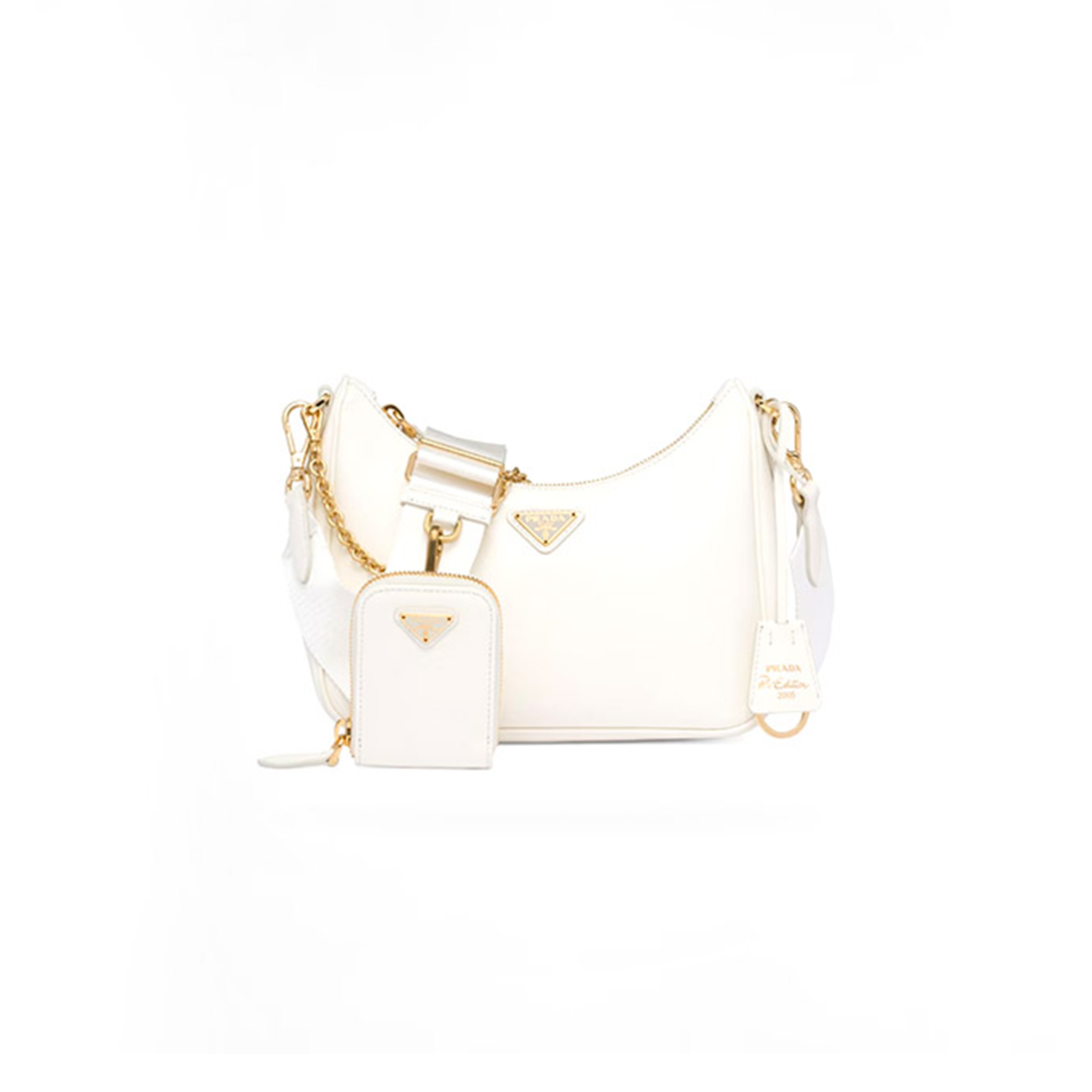 Pra*a re-edition 2005 saffiano leather bag 1bh204 (22*18*6cm)